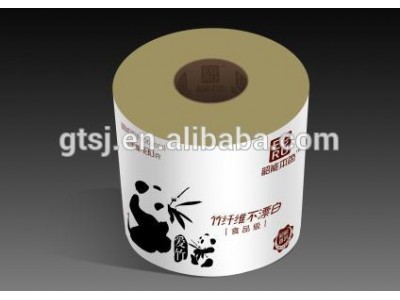 Eco-friendly 100% natural color bamboo toilet paper